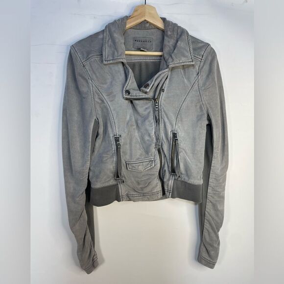 Marrakech Super Soft Moto Grey Jacket Medium - Picture 1 of 5